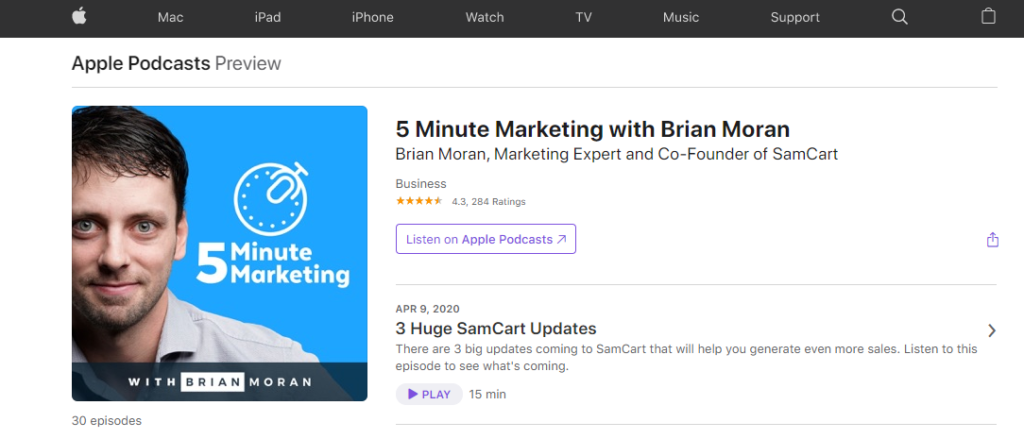 5 Minute Marketing Podcast