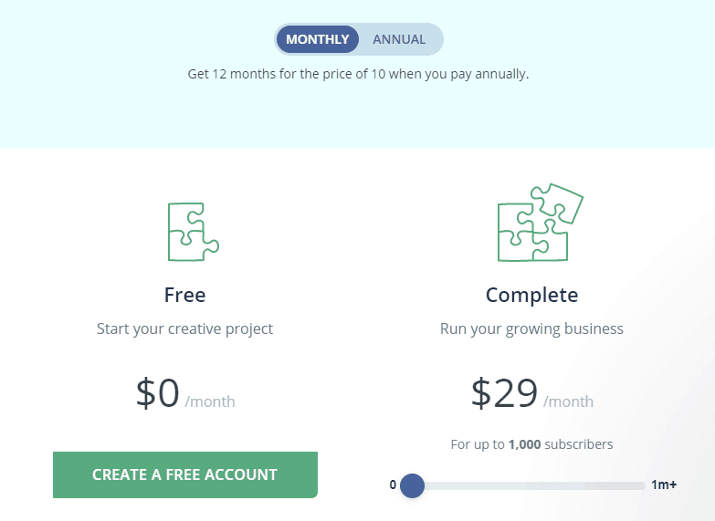 convertkit pricing plans