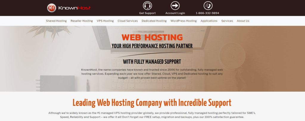 known host month to month web hosting