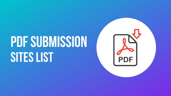 FREE High DA PDF Submission Sites List 2020