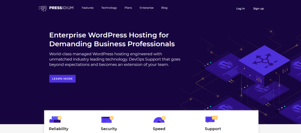 Pressidium month to month web hosting