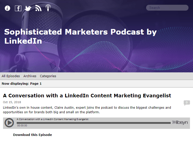 The Sophisticated Marketers Podcast