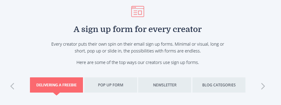 signup forms convertkit