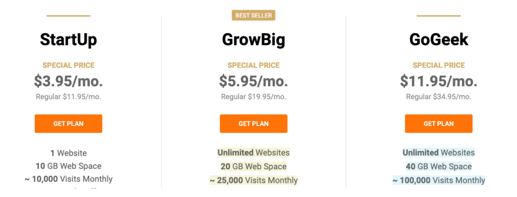 siteground pricing