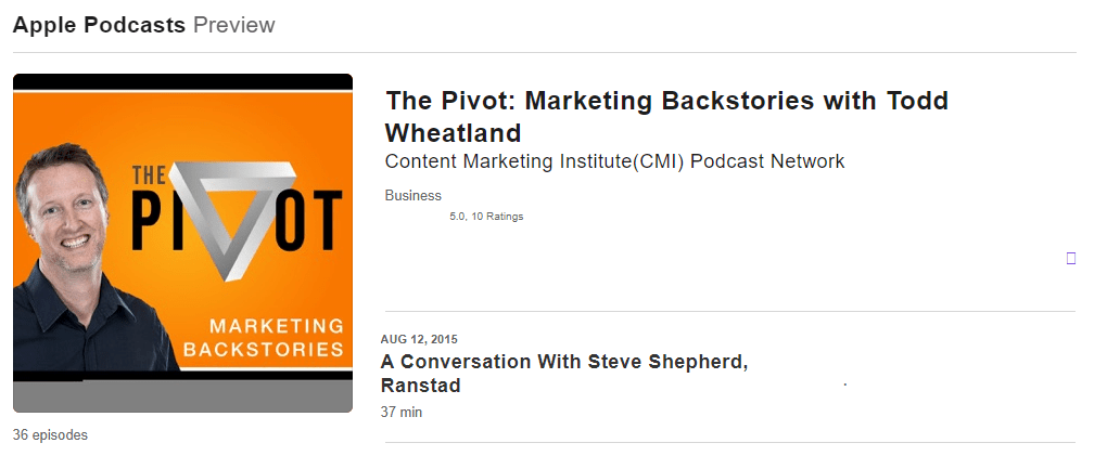  The Pivot by Todd Wheatland Podcast